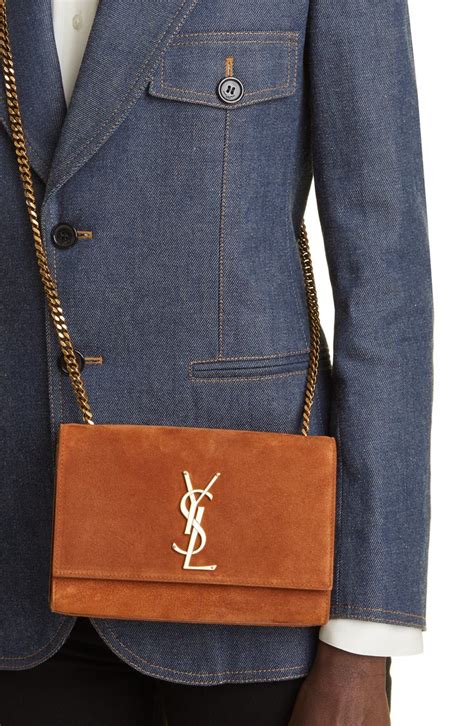 ysl camel suede bag|Saint Laurent Small Kate Suede Shoulder Bag .